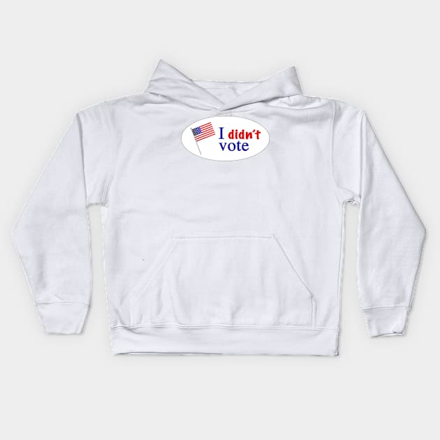 I didnt vote Kids Hoodie by Soll-E